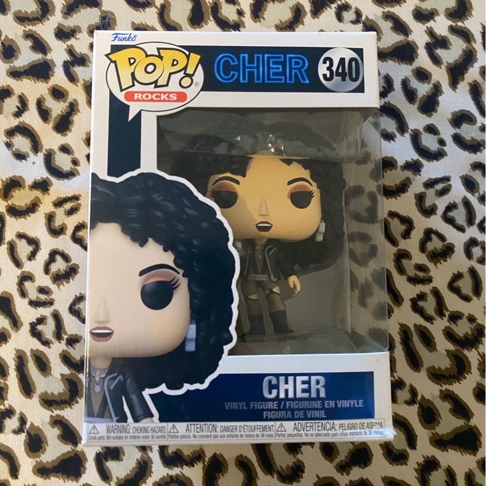 Funko Pop! Rocks Cher Figure with Black and Blue Accents